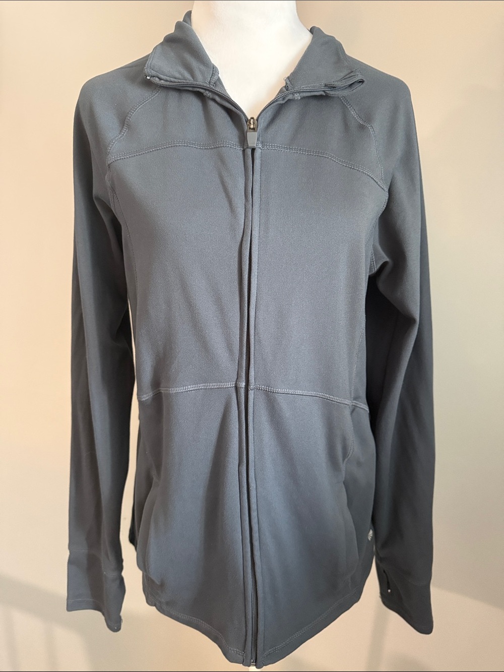 Marika Women's Gray Zip-Up Jacket Sz Large